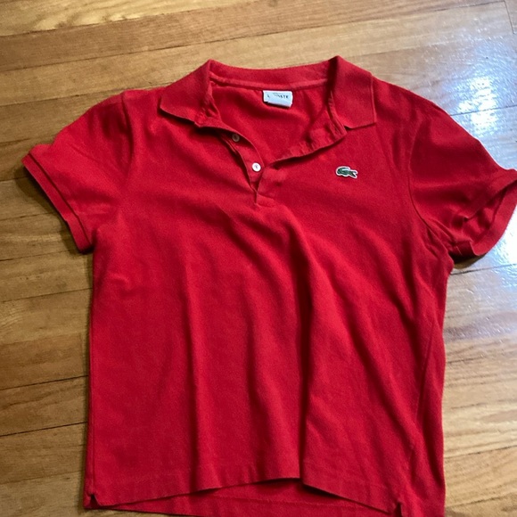 Lacoste size 5 medium slim fit red polo - Picture 1 of 5